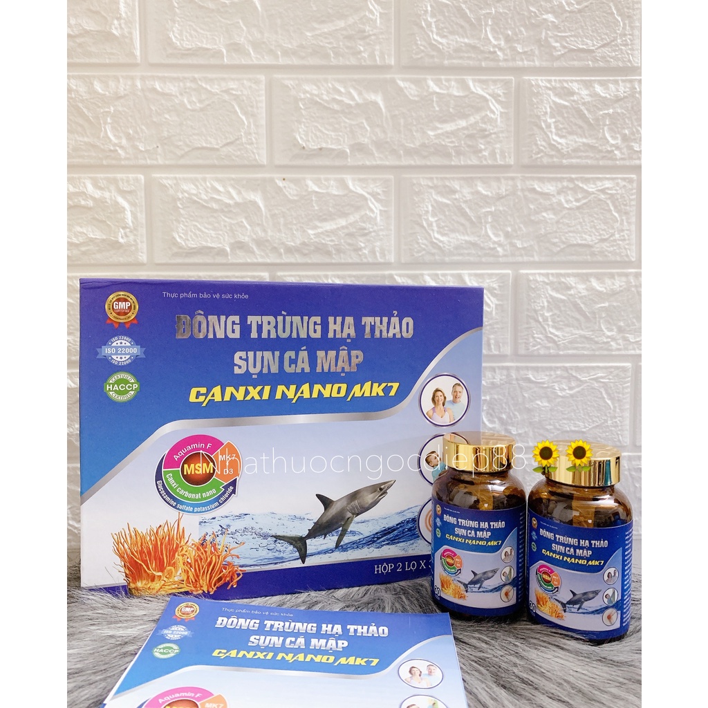 Viên Uống Đông Trùng Hạ Thảo Sụn Cá Mập Canxi Nano Mk7