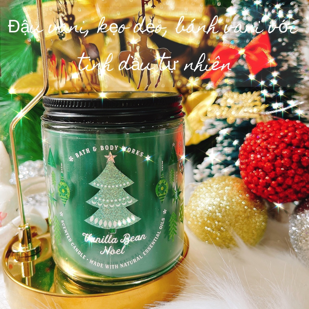 VANILLA BEAN NOEL - Nến 1 bấc bath &amp; body works USA