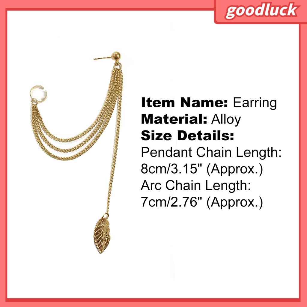 1 Khuyên Tai Dáng Dài Phối Tua Rua Phong Cách Gothic Cá Tính