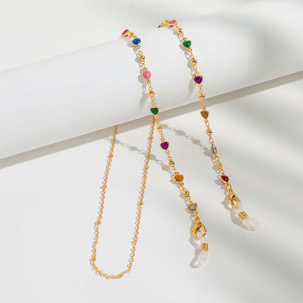 BACK2LIFE Trendy protectionLanyard protectionChain Eyewear Accessories Glasses Chain Anti-lost Reading Glasses Chains protectionCord Holders Hold Straps Reading Eyeglass|Beads Sunglasses Lanyard