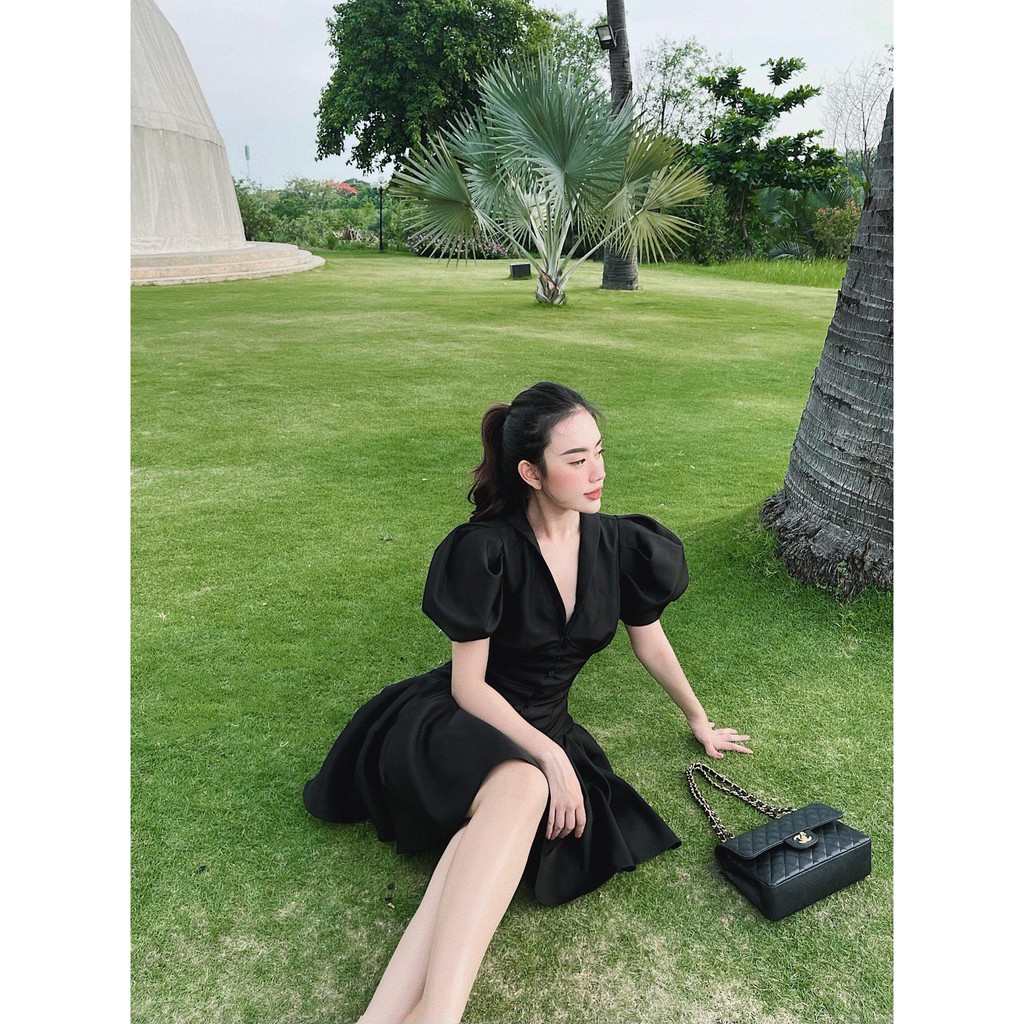 Đầm dự việc phối nút tùng xòe sang chảnh - Mabel Dress | BigBuy360 - bigbuy360.vn