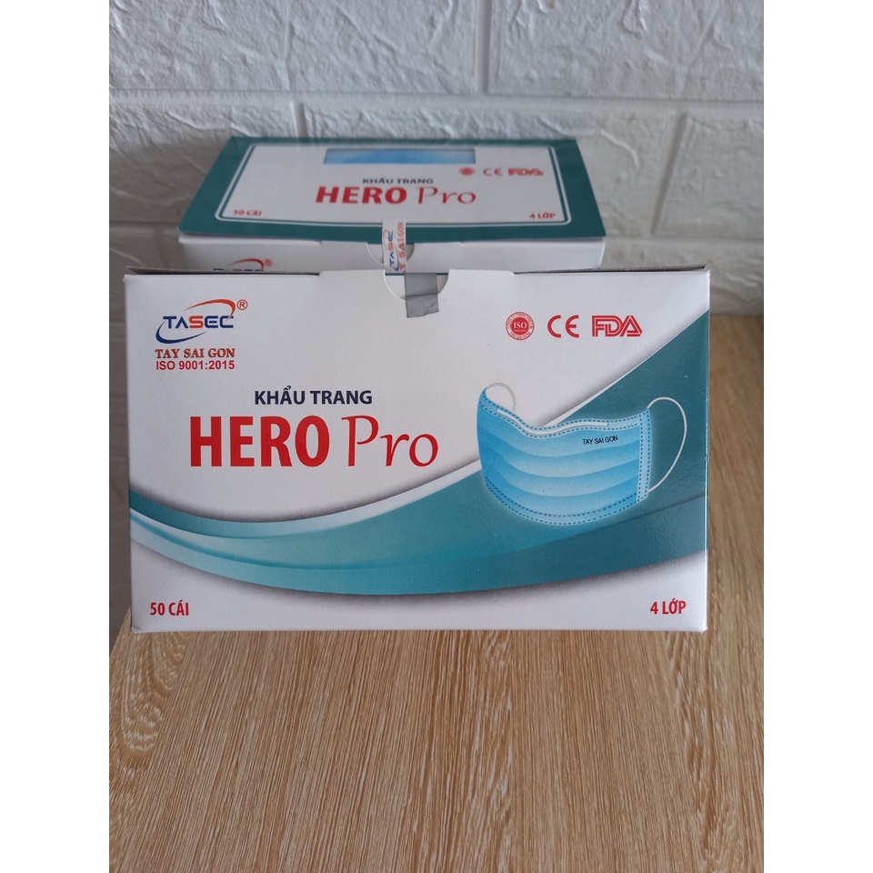 Khẩu trang y tế Hero pro ( 4 lớp)