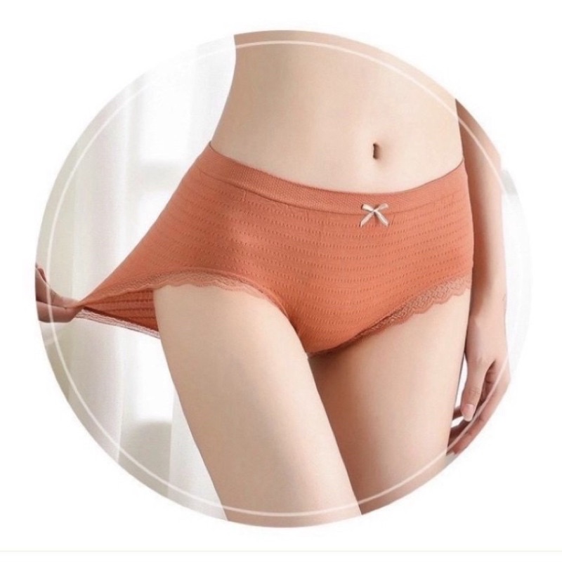 Quần lót Dệt kim cotton Nâng mông cạp cao - Quần chip nữ vân sọc co dãn | BigBuy360 - bigbuy360.vn