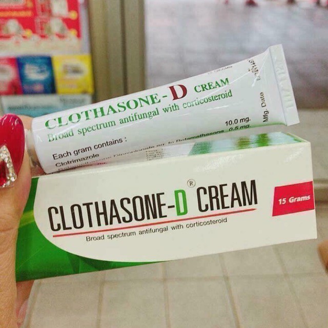 Kem bôi nấm móng nấm tay chân CLOTHASONE D CREAM THÁI LAN