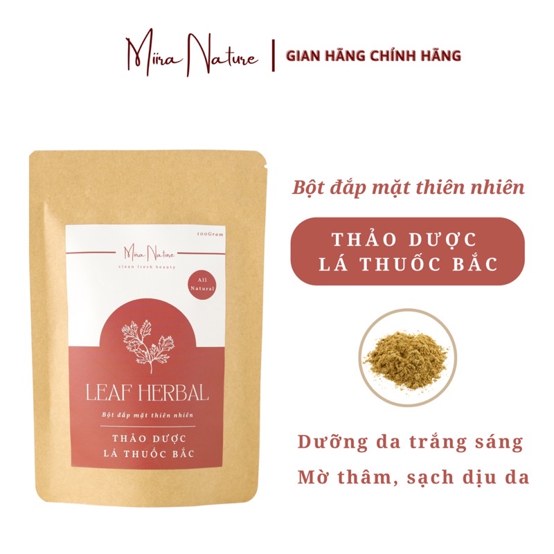 Bột Đắp Mặt Thảo Dược Thiên Nhiên - Trắng Da, Mờ Thâm, Dịu Da, Sạch Da
