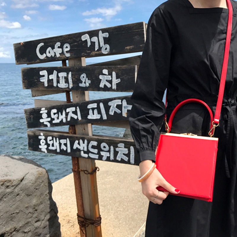 Túi Đeo Vai Hình Vuông Cỡ Nhỏ Phong Cách Hàn Quốc Thời Trang Cho Nữ