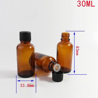 COMBO 10 CHAI THUỶ TINH ĐỰNG TINH DẦU 30ML NẮP NHỰA