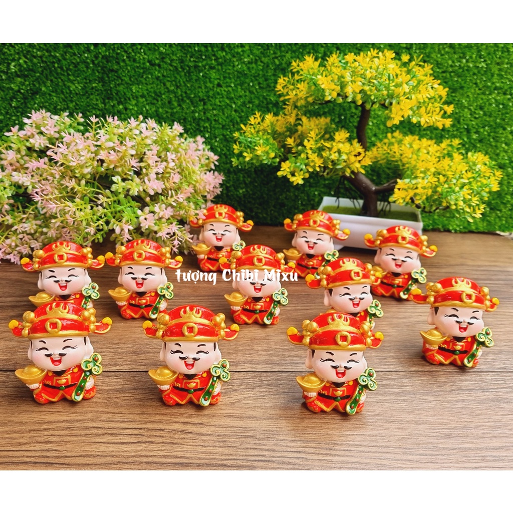 Tượng chibi Thần Tài Như Ý Cát Tường 6cm cao cấp