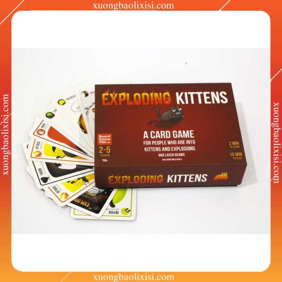 [Việt hóa] Exploding Kittens Board Game - Mèo Cảm Tử - Mèo Nổ [Bán Lẻ Giá Sỉ]