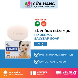 Xà Phòng Giảm Mụn Mờ Thâm Nám Fixderma Salyzap Soap 30g