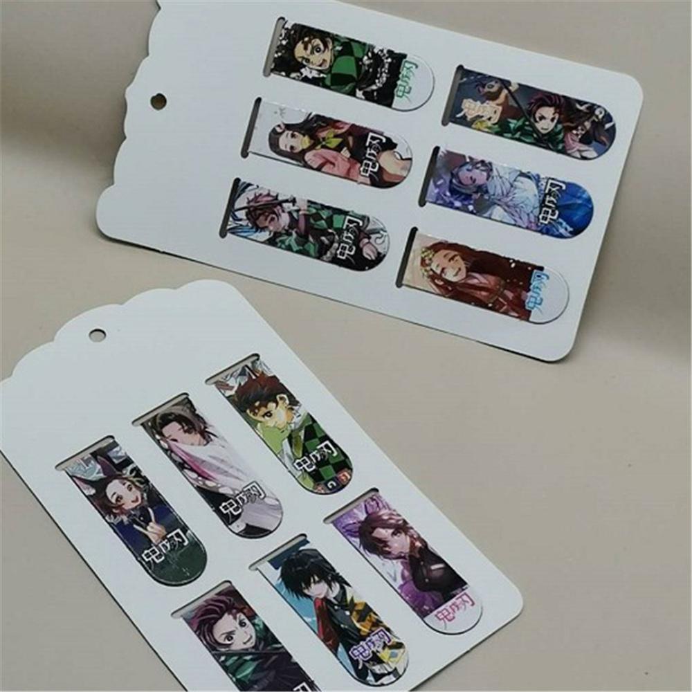 Bộ 6 Thẻ Đánh Dấu Trang Sách Hình Anime Demon Slayer Kamado Tanjirou