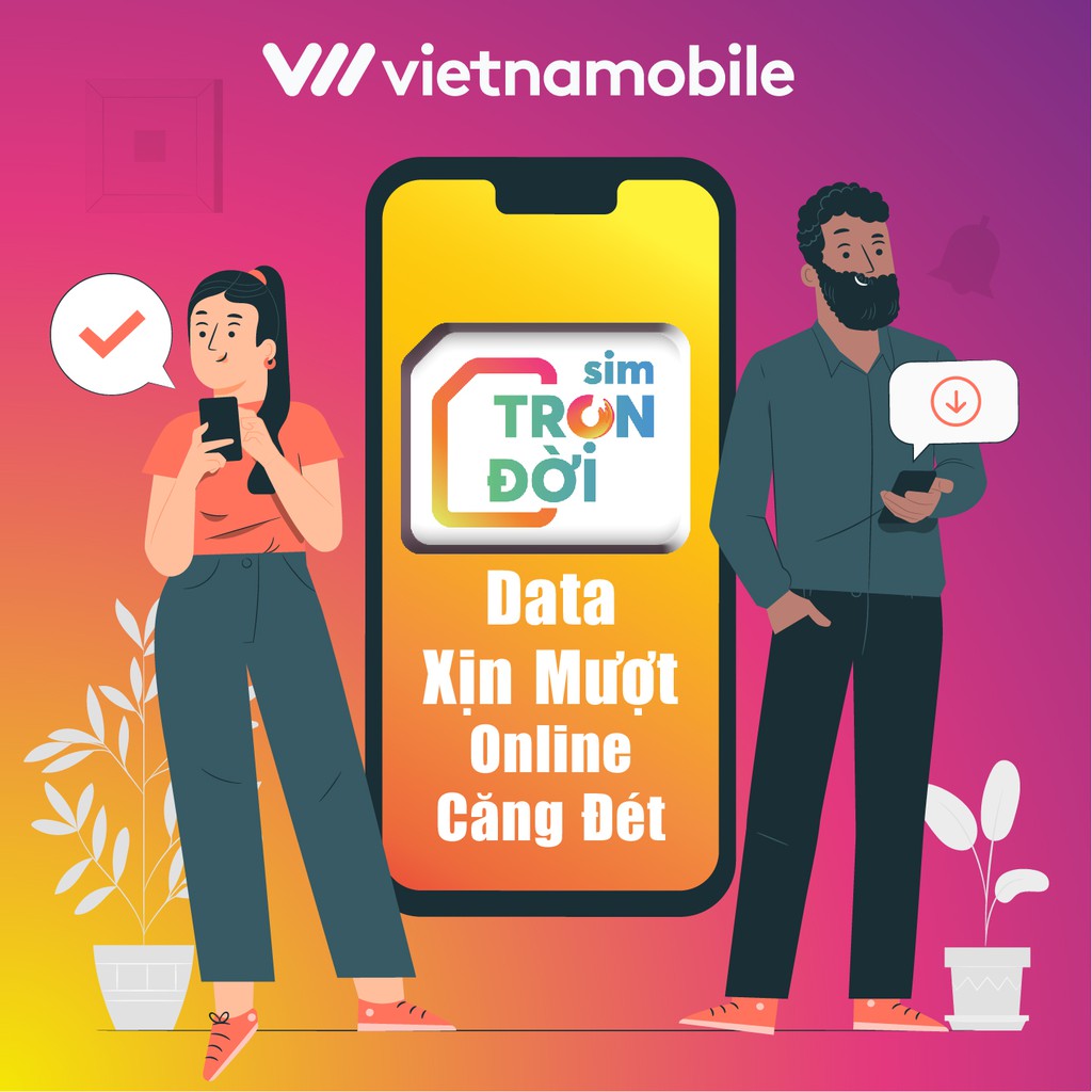 Sim 4G Trọn Đời Vietnamobile Có Sẵn 180Gb (6Gb/Ngày) - Free Gọi Nội Mạng - Tặng 3Gb Dùng Cả Năm - Phí Duy Trì Chỉ 50k