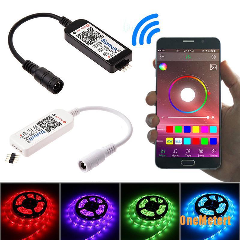 Bộ Điều Khiển Mini Bluetooth / Wifi Led Cho Dây Đèn Led 5050 3528 Rgb / Rgbw