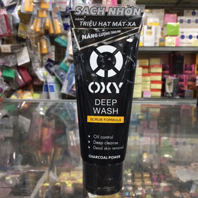 Kem rửa mặt Oxy deep wash max power 100g