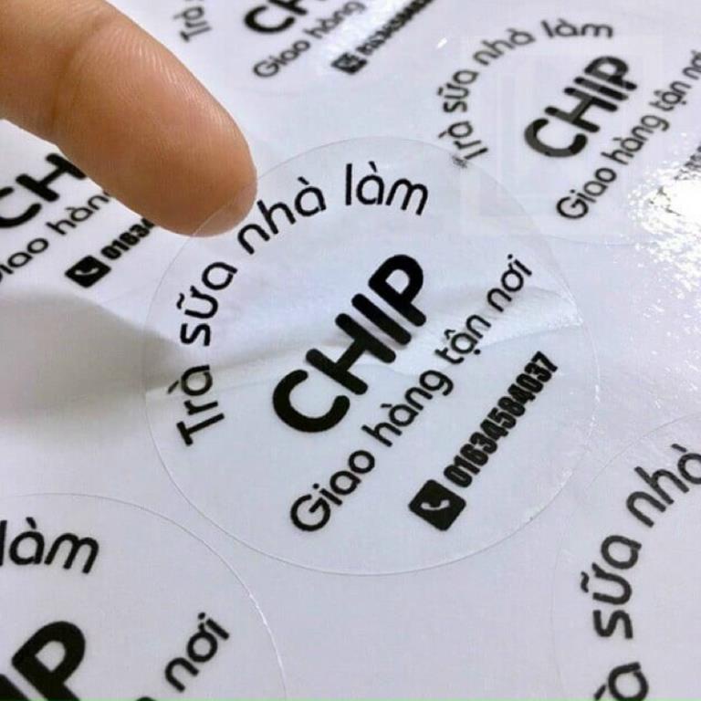 In tem nhãn theo yêu cầu | Nhận dạng thương hiệu | Tăng sự uy tín, chống thấm nước tuyệt đối, mực in bền theo thời gian