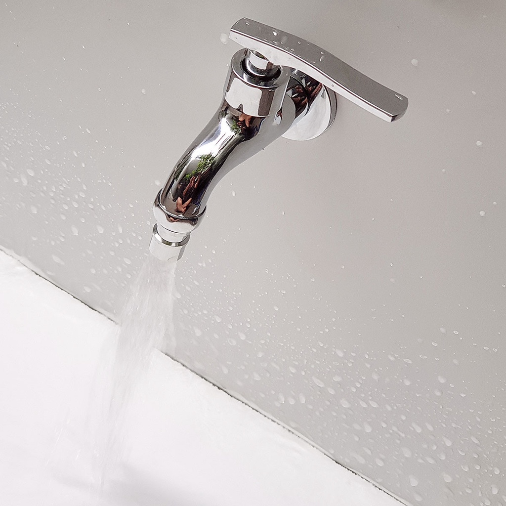 Vòi nước, vòi hồ đồng mạ Chrom cao cấp sáng bóng siêu bền bỉ, không gỉ sét - PK061