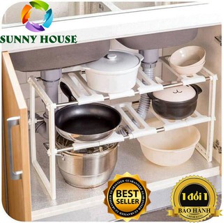 Kệ gầm bếp đa năng inox 304, kệ đựng dụng cụ nhà bếp - sunny house