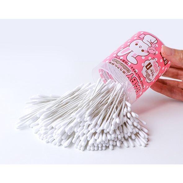 Hộp 250 bông ngoáy tai Sanyo cực mềm kháng khuẩn cao cấp cho bé nội địa Nhật Bản