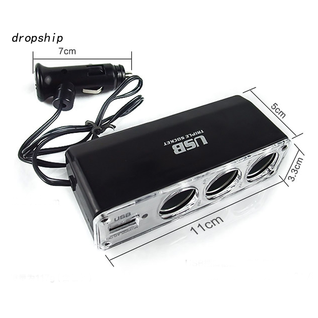 Bật Lửa 3 Cổng Usb 12v