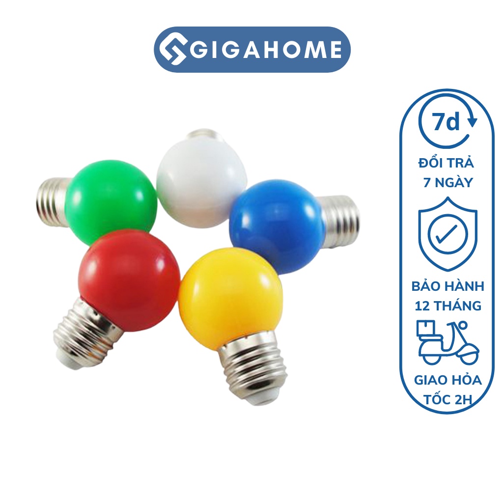 Bóng Đèn Led Quả Chanh Nhiều Màu GIGAHOME Tuổi Thọ Cao 1500 Đến 2500 Giờ 9134