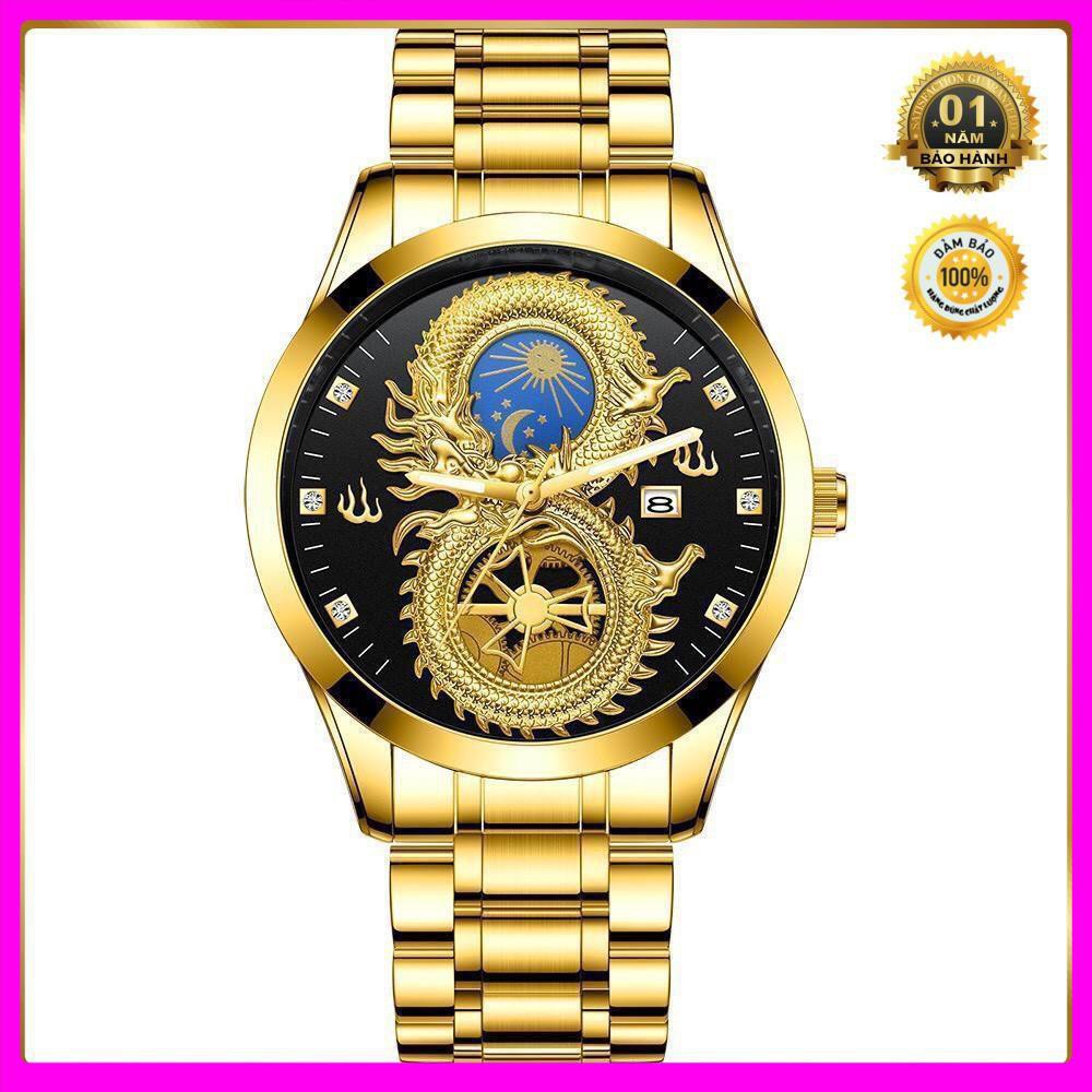 Đồng hồ nam fngeen chính hãng dây thép cao cấp mặt rồng đẹp (tặng kèm hộp và pin dự phòng) | BigBuy360 - bigbuy360.vn