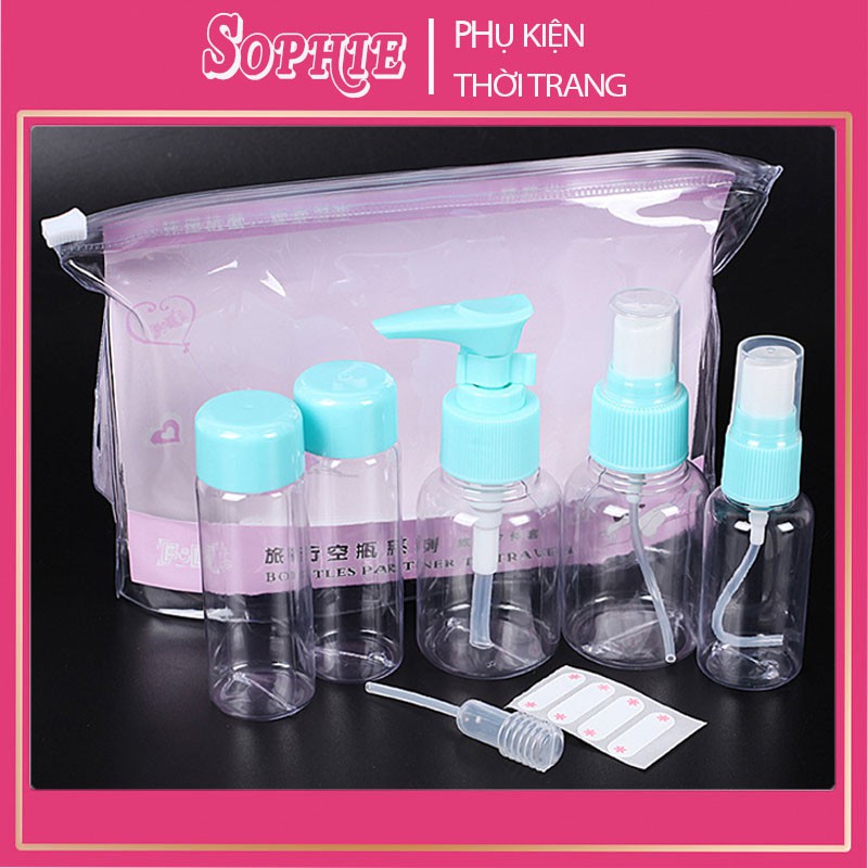 Set hộp chiết 🌺SOPHIE🌺 set full lọ chiết mỹ phẩm đầy đủ đi du lịch