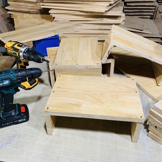 ghế đẩu 20x30x12cm Ghế Gỗ Kê Chân Văn Phòng,Bàn Học-Bàn Làm Việc,Gỗ CAO SU Nhập Khẩu 100%