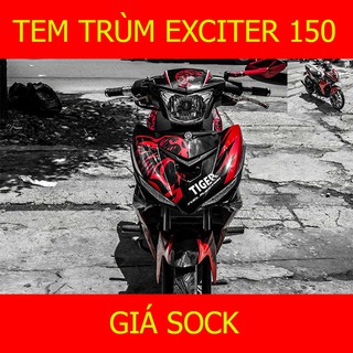 Tem Trùm Xe Exciter 150 Ex ( mẫu mới )
