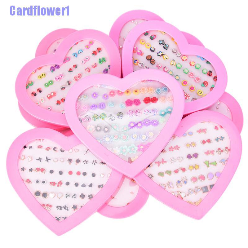 Khuyên Tai Đất Sét Hình Trái Cây / Hoa / Trái Cây Nhiều Kiểu Dáng