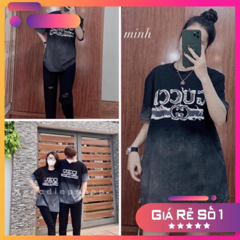 Áo Phông Nam Nữ Unisex Loang G.C,Áo Thun Vintage Loang Pha Màu Ulzzang Hot !