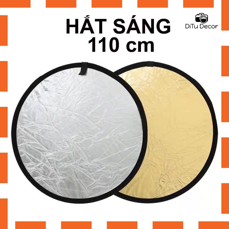 Tấm hắt sáng 110cm chụp ảnh, tấm hắt sáng mini vàng, bạc đầy đủ kích thước - DiTu Decor