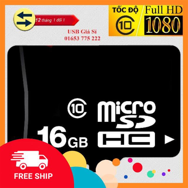 Thẻ nhớ 16Gb OEM MicroSD Class 10 Chạy Cam IP, Cam Hành Trình