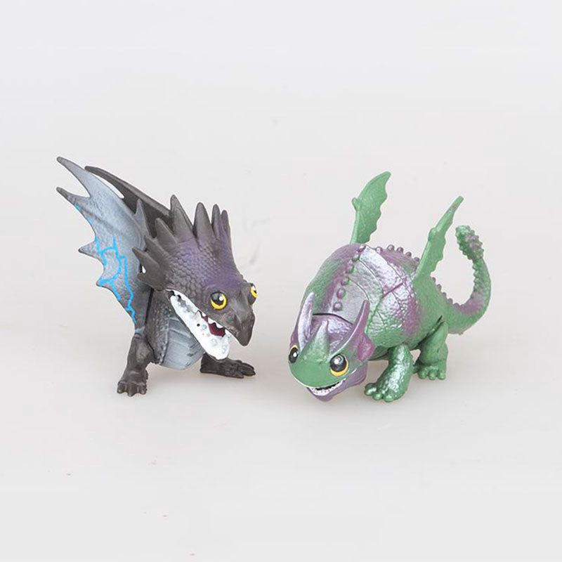 Set 13 mô hình mô phỏng nhân vật trong phim hoạt hình How to Train Your Dragon 3