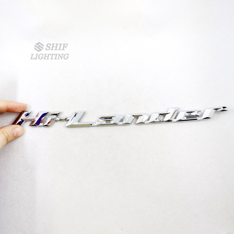 1 x Nhãn Dán Logo Bằng Crom Hi-Lander HILANDER Cho Xe Hơi TOYOTA