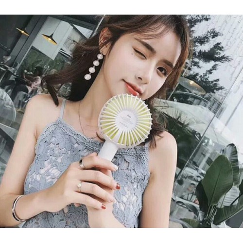 QUẠT TÍCH ĐIỆN CẦM TAY MINI FAN SIMPLE - 3 CHẾ ĐỘ QUẠT SIÊU MÁT - TẶNG ĐẾ ĐỂ BÀN + PIN QUẠT + CÁP SẠC