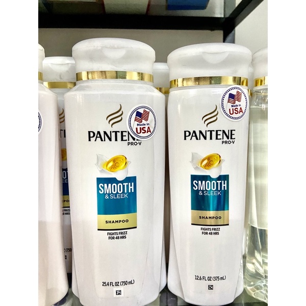 DẦU GỘI PANTENE MỸ SLEEK &amp; SMOOTH DÀNH CHO TÓC KHÔ 375ml