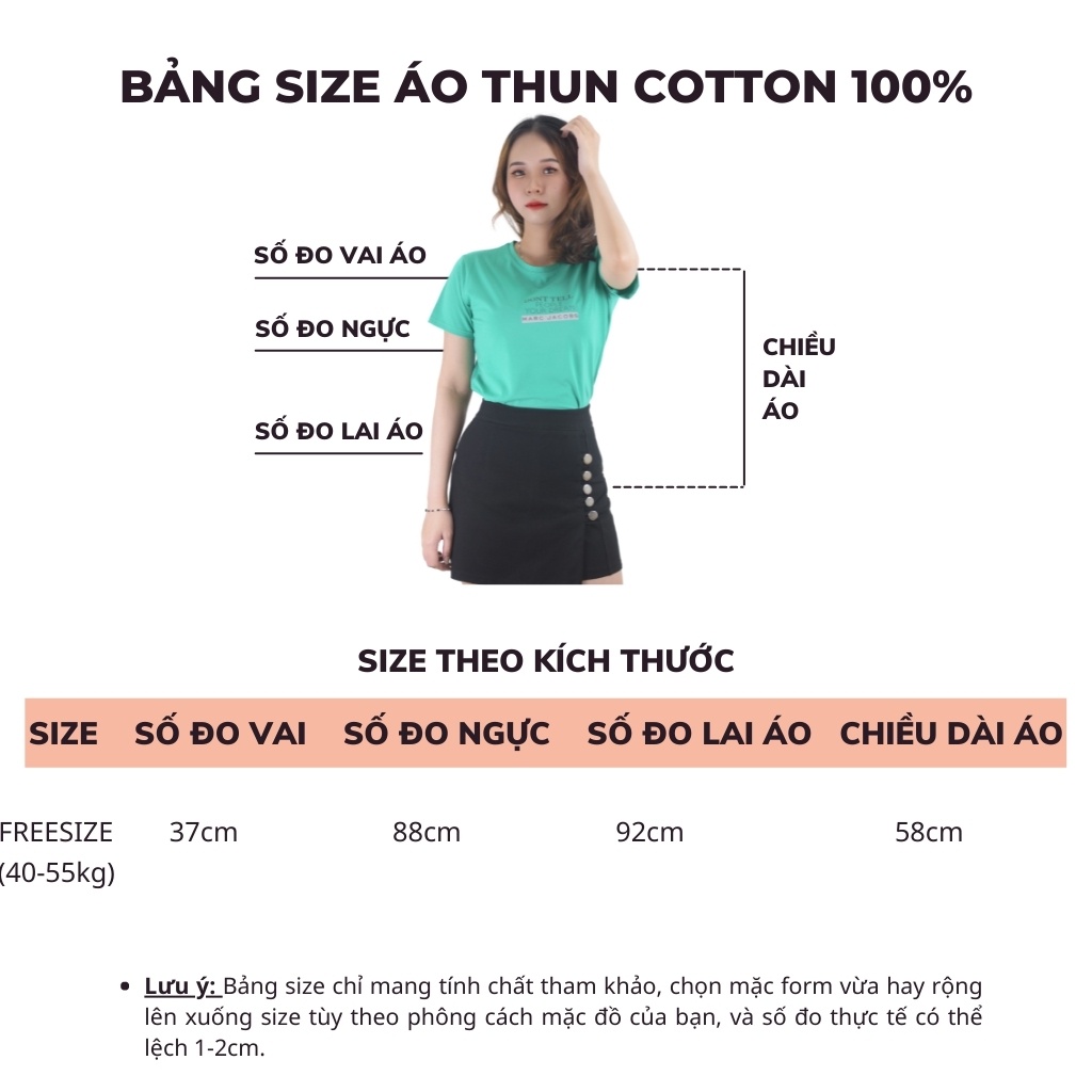 Áo thun nữ cổ tròn tay ngắn T&N TSHIRT COLLECTION form vừa basic in chữ , chất cotton 100% mềm mại thoáng mát A01252