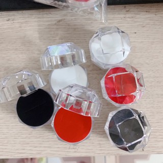 Hộp - 1vỉ 20 hộp nhựa đựng nhẫn, đựng bông trong suốt giá sỉ