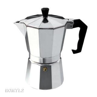 Moka Pot Coffee Maker Stovetop Espresso Maker, 3 Cups, Silver