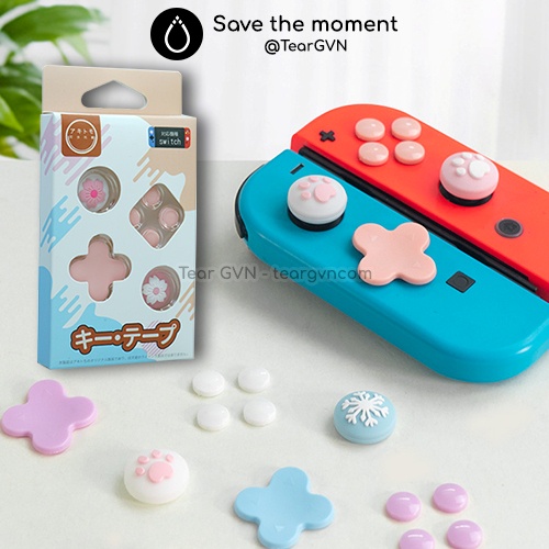 Bộ nút bọc Analog và D-Pad (Akitomo) cho Joy-con Nintendo Switch