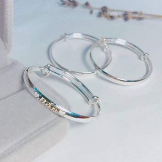 Vòng khắc tên cho bé - Lắc tay chân - Hàng dày dặn điều chỉnh được kích thước