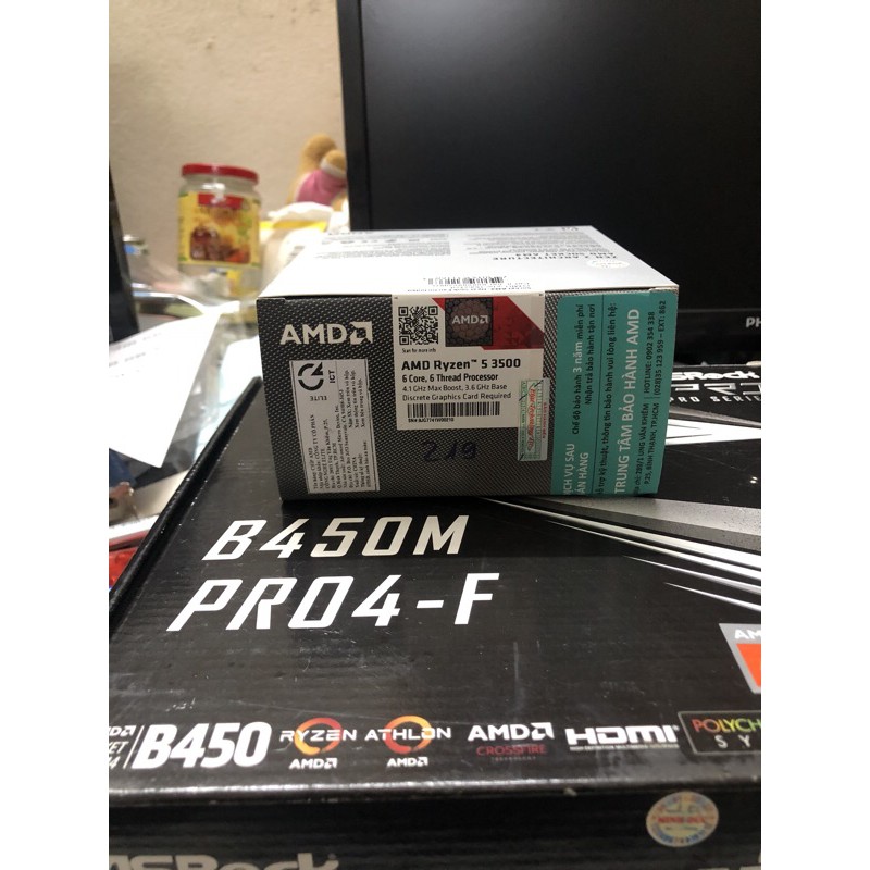 amd r5 3500 + main b450 pro4