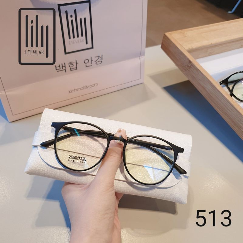 Gọng Kính Cận Tròn Nhựa Dẻo Hàn L513 - Gọng Kính Mắt Tròn Thời Trang Lilyeyewear | BigBuy360 - bigbuy360.vn