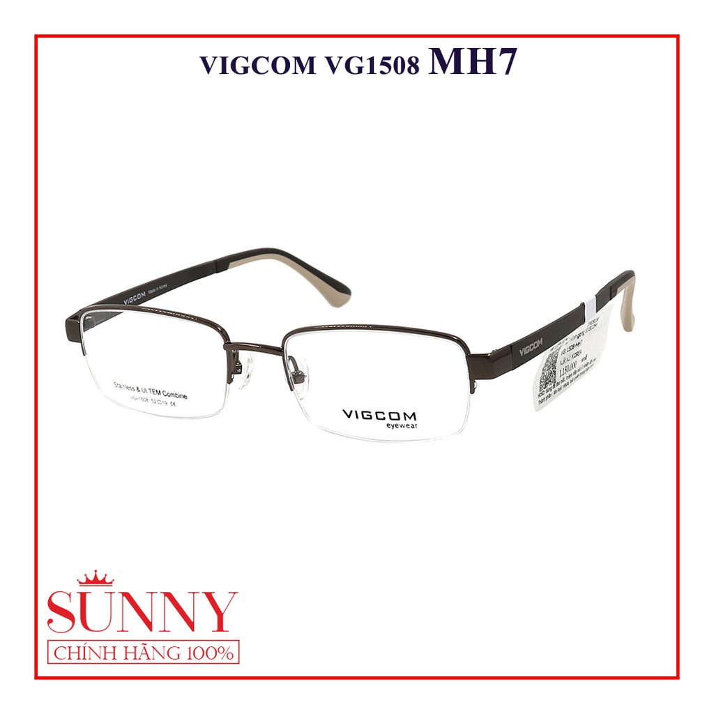 Gọng kính Vigcom VG1508 nhiều màu, thiết kế dễ đeo bảo vệ mắt