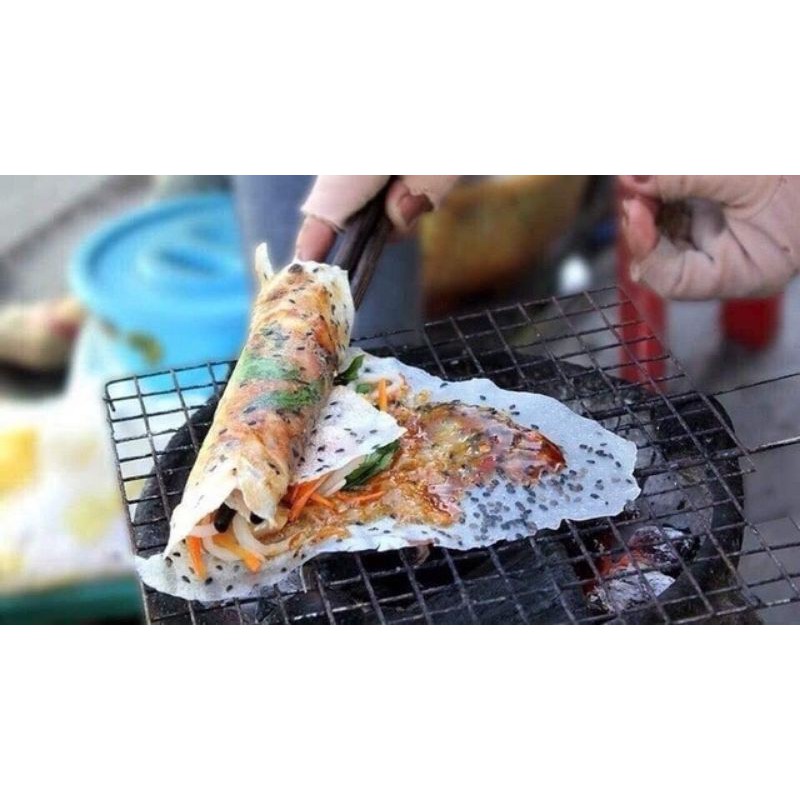 Bánh Tráng Nhúng mè đen Ninh Thuận loại 1Kg khoảng 50c bánh