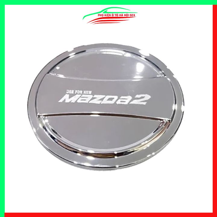 Ốp nắp xăng Mazda 2 2015-2023 mạ crom bảo vệ chống trầy trang trí ô tô