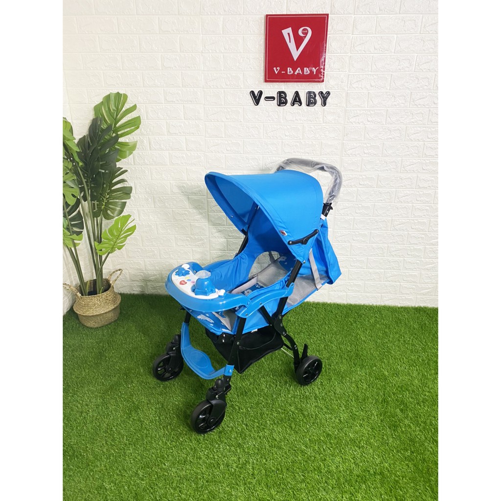 Xe Đẩy Baby 768 gọn nhẹ kèm bàn nhạc cho bé