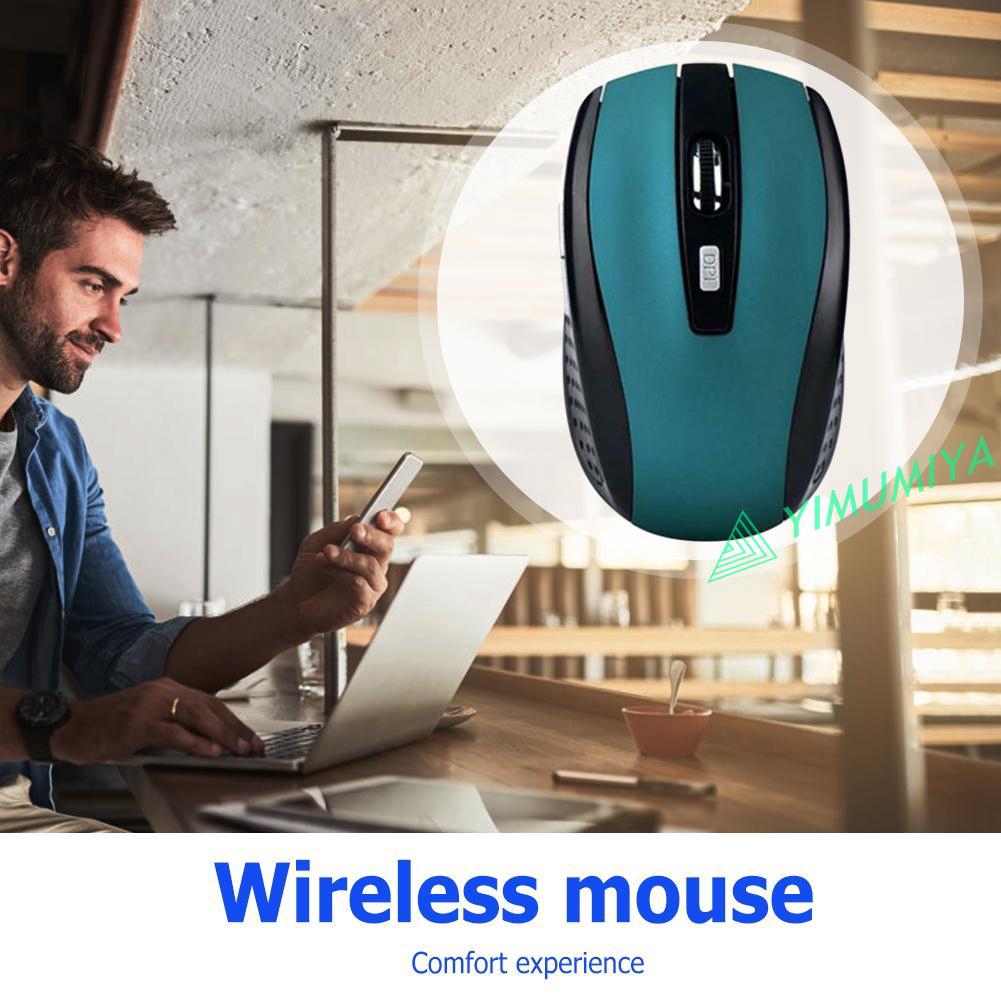 Chuột Quang Không Dây 2.4ghz 6 Nút Bấm 2000 DPI Cho Máy Tính