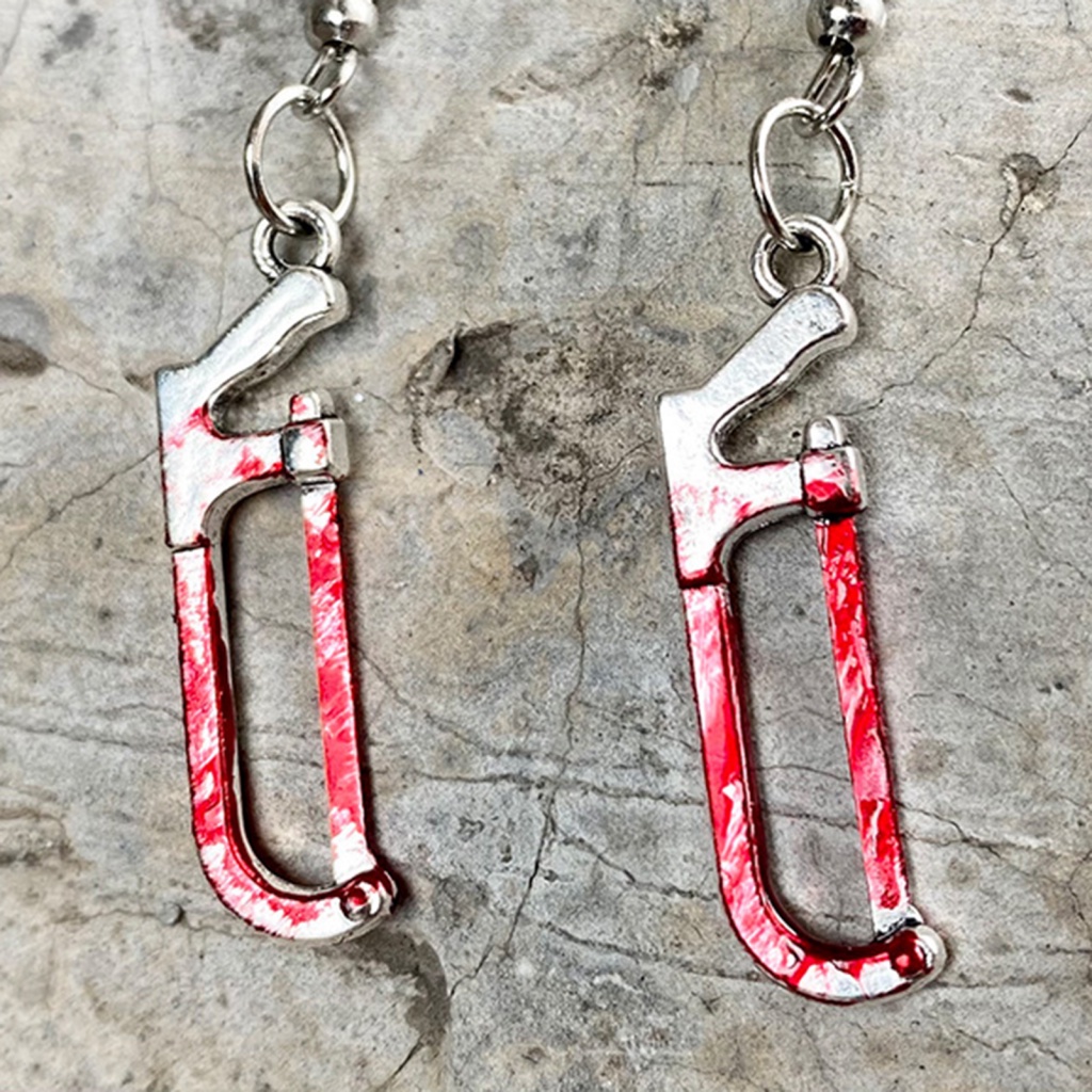 [Ts] Khuyên Tai Dài Hình Cây Kiếm/Rìu/Rìu Hóa Trang Halloween Cho Nữ