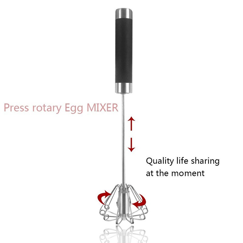 Dụng Cụ Đánh Trứng Bán Tự Động Bằng Thép Không Gỉ